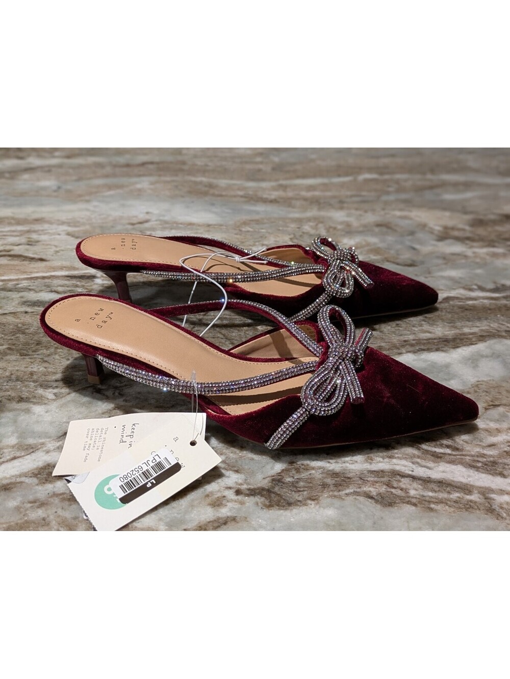 A New Day dark red kitten heels | Women’s 8.5 |